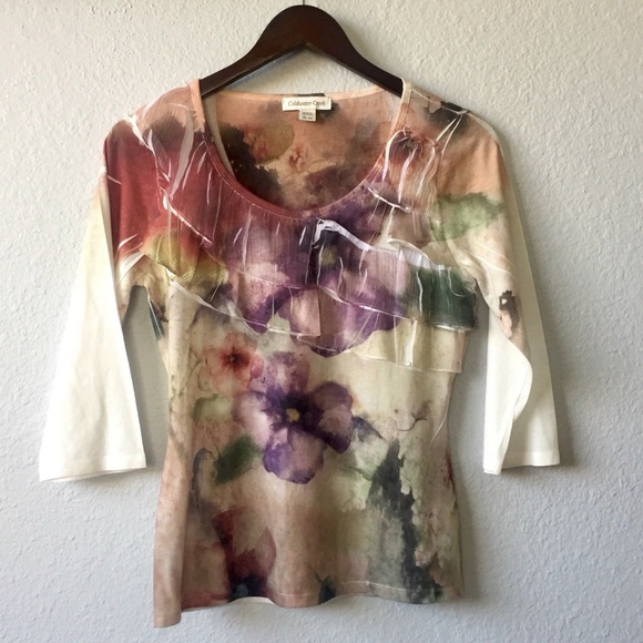 Coldwater Creek Tops - Coldwater Creek 3/4 Sleeve Top XS